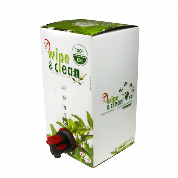 Wipe and Clean with essential oil Basil